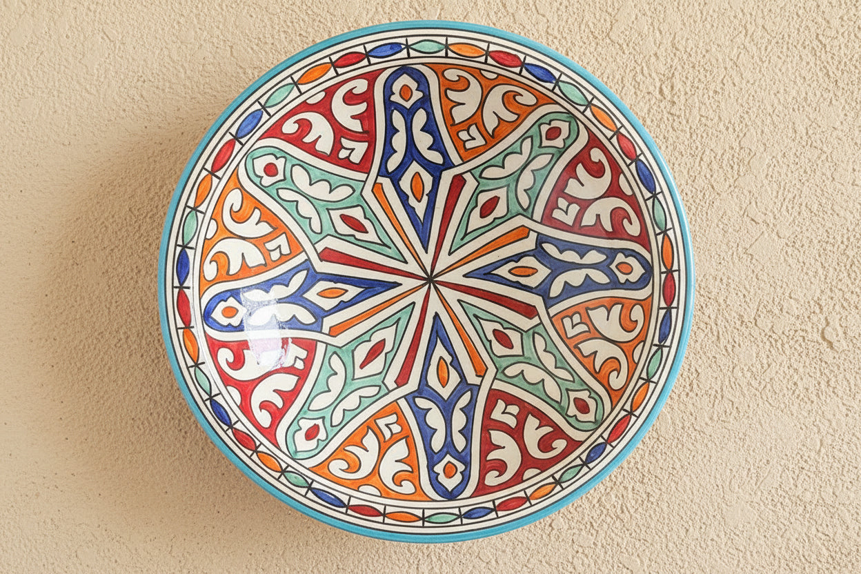 Handgemaakte Marokkaanse Schaal Cordoba 35cm
