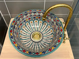 Handgemaakte Marokkaanse Waskom Marrakech 35 cm