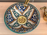 Handgemaakte Marokkaanse Waskom Sahara 25 cm