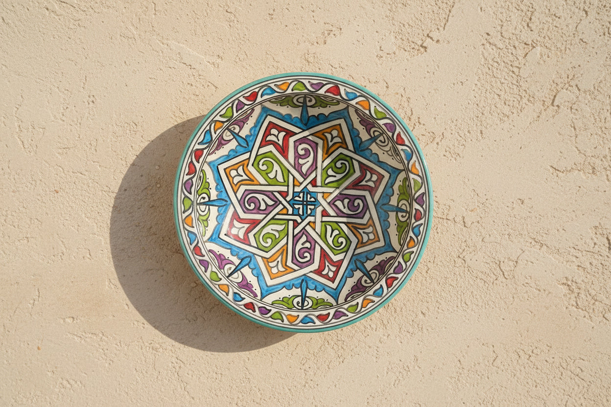 Handgemaakte Marokkaanse Schaal Sevilla 25cm