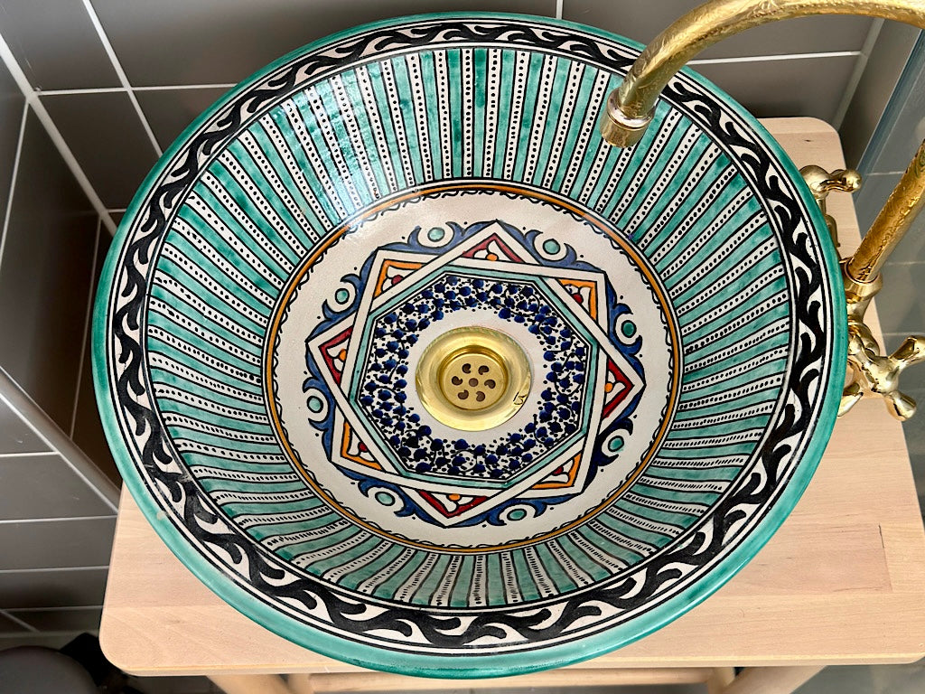 Handgemaakte Marokkaanse Waskom Andalusië– 40 cm