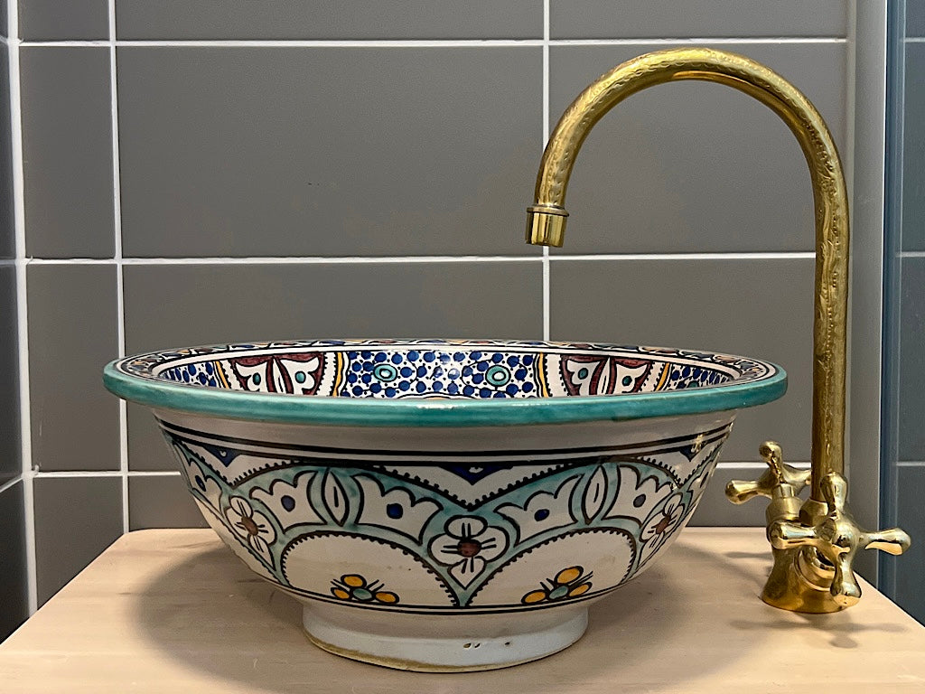 Handgemaakte Marokkaanse Waskom Córdoba 35cm