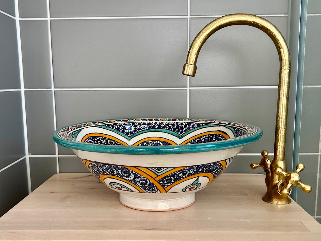 Handgemaakte Marokkaanse Waskom Sahara 35 cm