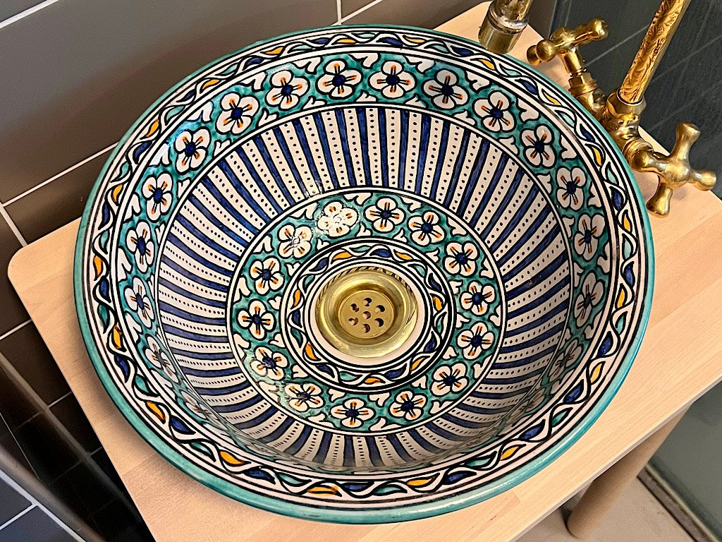 Handgemaakte Marokkaanse Waskom 35 cm