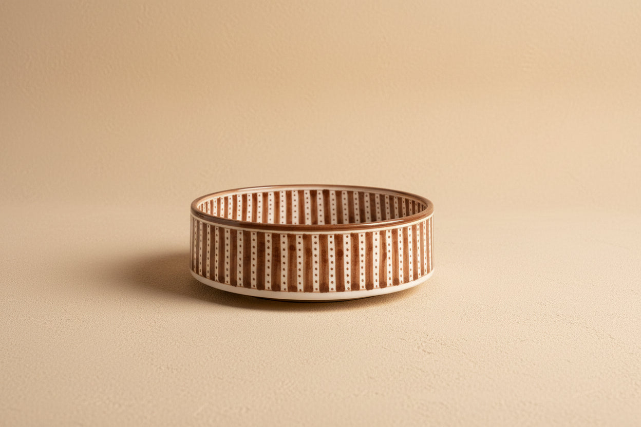 Handgemaakte Marokkaanse Saladeschaal 24cm