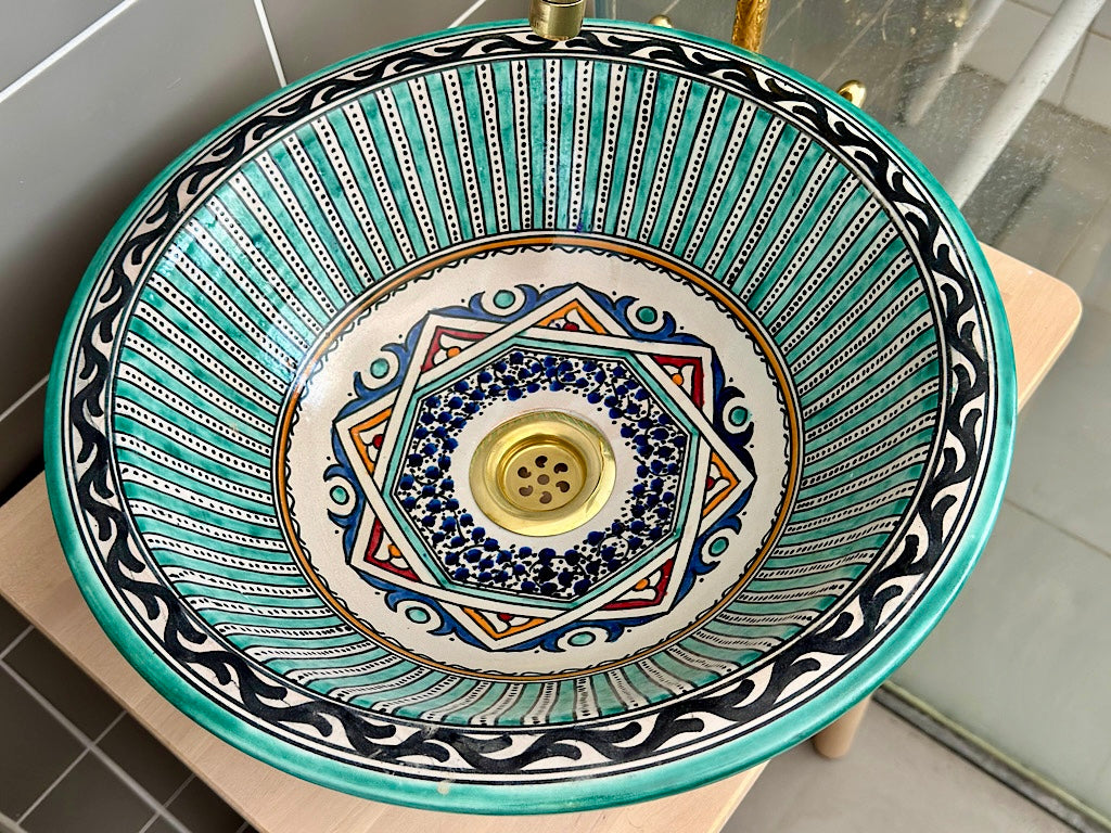 Handgemaakte Marokkaanse Waskom Andalusië– 40 cm
