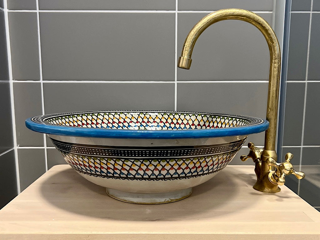Handgemaakte Marokkaanse Waskom Cordoba 40 cm