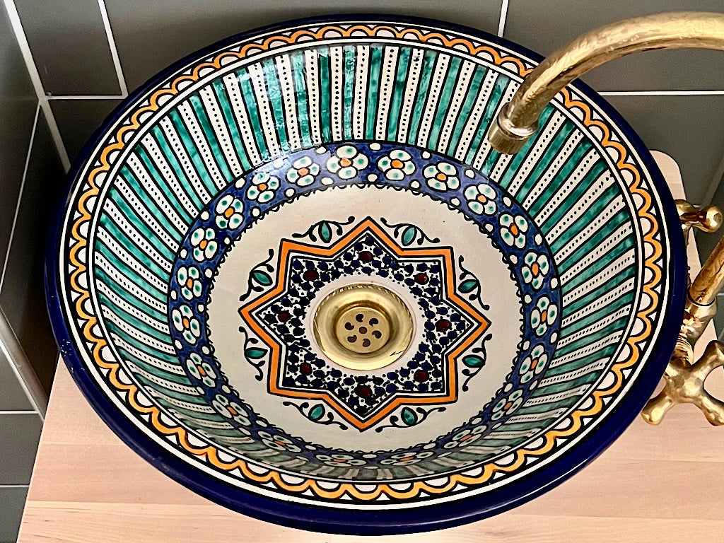 Handgemaakte Marokkaanse Waskom Casablanca 40cm