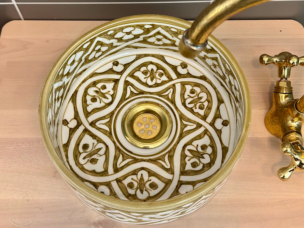 Handgemaakte Marokkaanse Waskom Granada- 25 cm