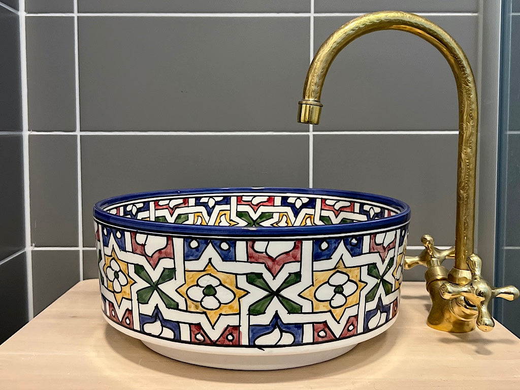 Handgemaakte Marokkaanse Waskom Sevilla - 30 cm