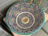 Handgemaakte Marokkaanse Waskom Cadiz 40 cm