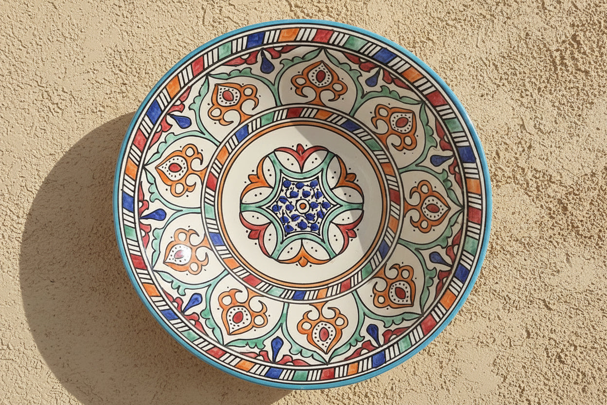 Handgemaakte Marokkaanse Schaal Alcazar 35cm