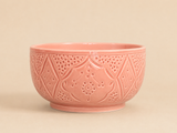 Handgemaakte Marokkaanse Saladeschaal Roze 21cm