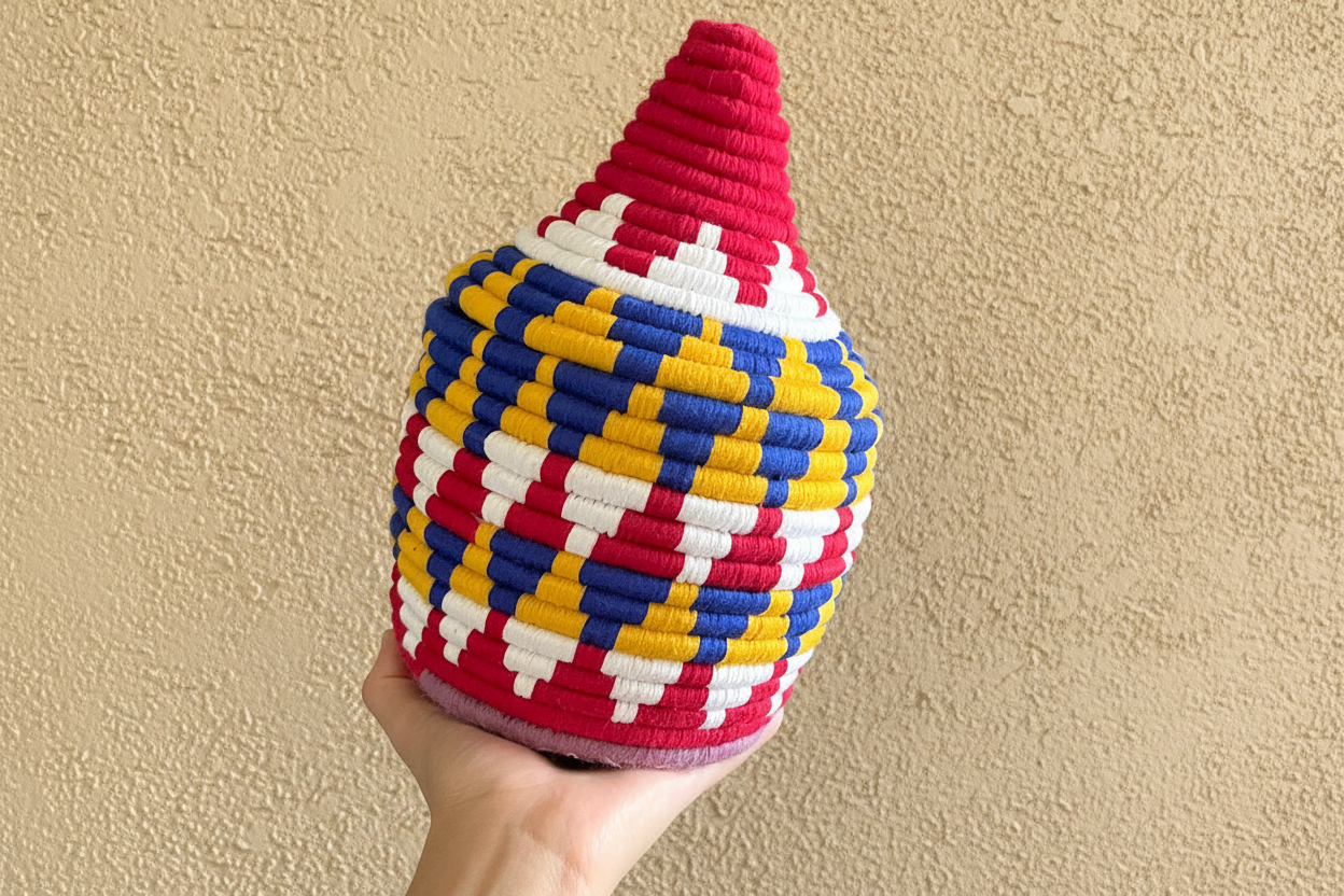 Berber Wollen Mand Gekleurd