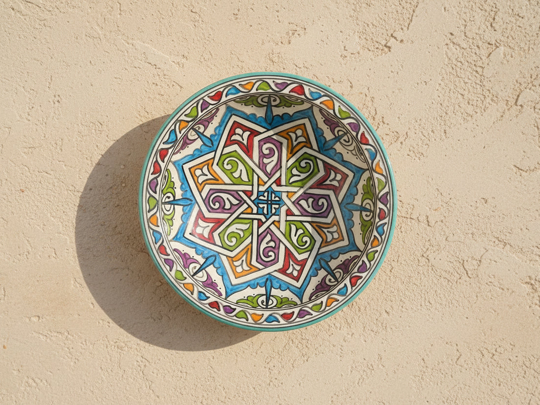 Handgemaakte Marokkaanse Schaal Sevilla 25cm
