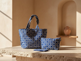 Marrakech tas donkerblauw shopper