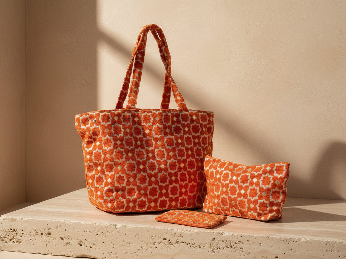 Marrakech shopper oranje