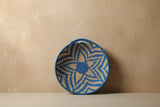 Marokkaanse Wollen Wandschaal Blauw