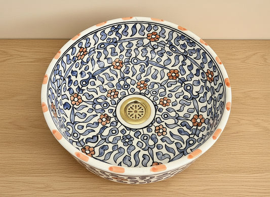 Handgemaakte Marokkaanse Waskom - 34 cm