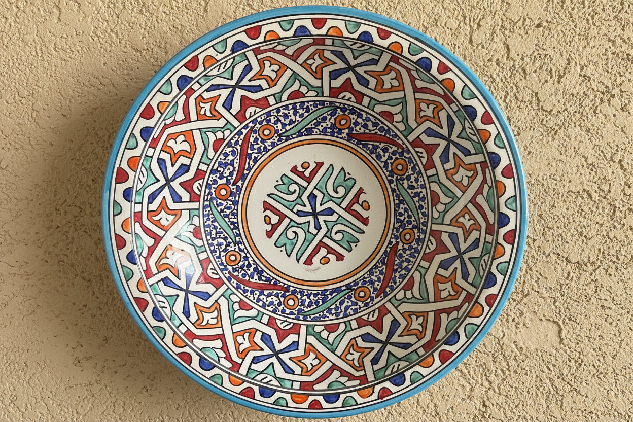 Handgemaakte Marokkaanse Schaal Alcazar 35cm