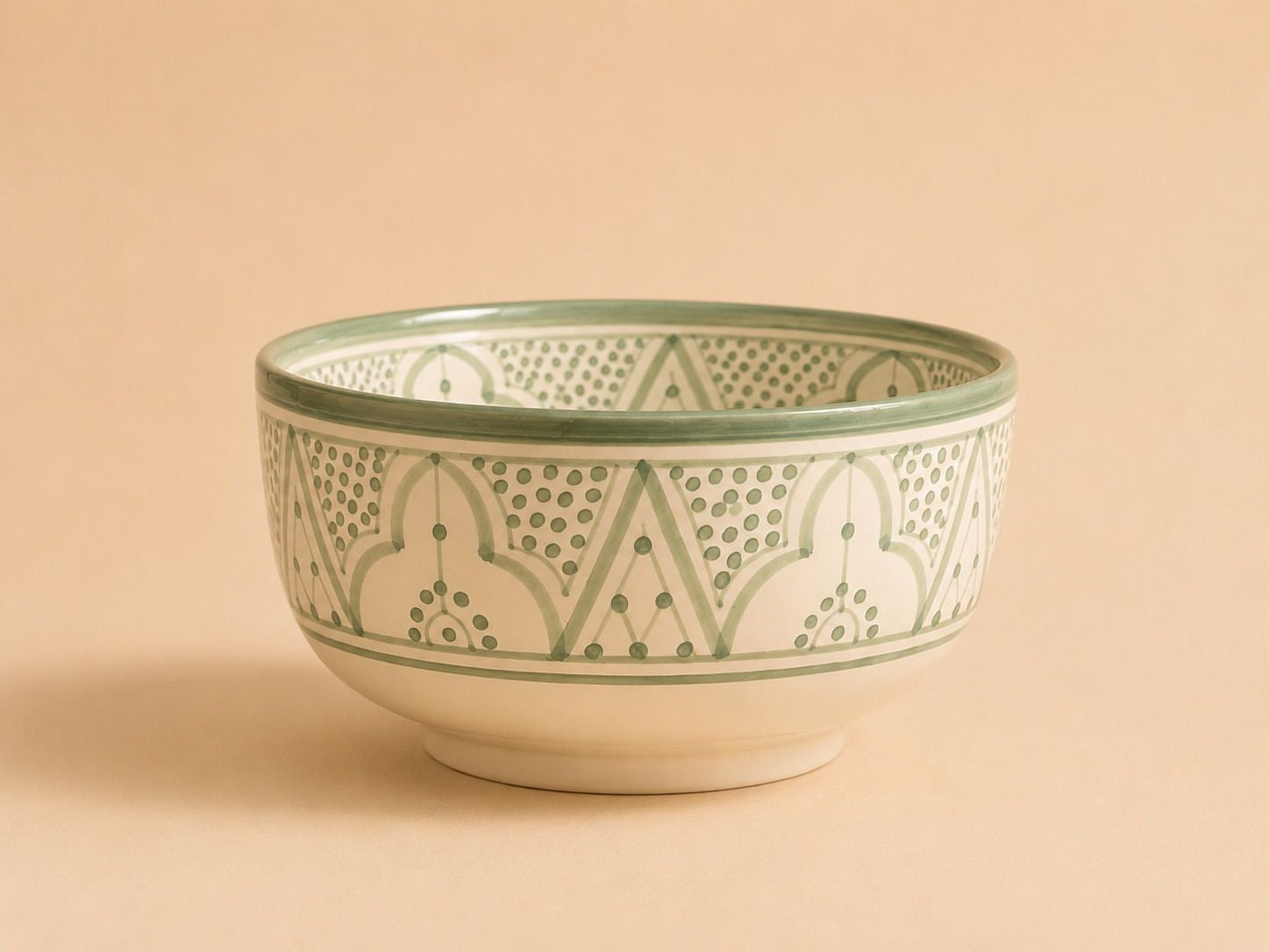 Handgemaakte Marokkaanse Saladeschaal 21cm