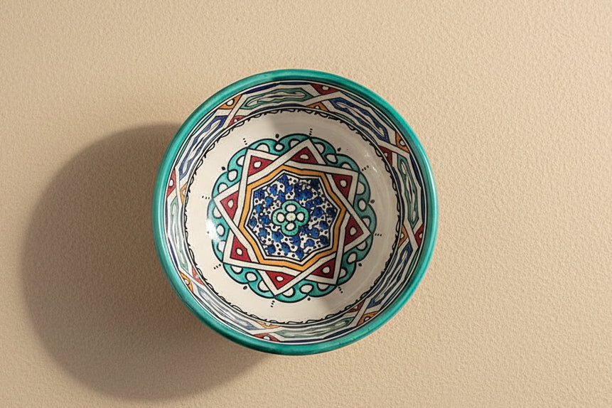 Handgemaakte Marokkaanse Saladeschaal 20cm