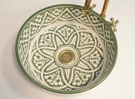 Handgemaakte Marokkaanse waskom Granada – 35 cm