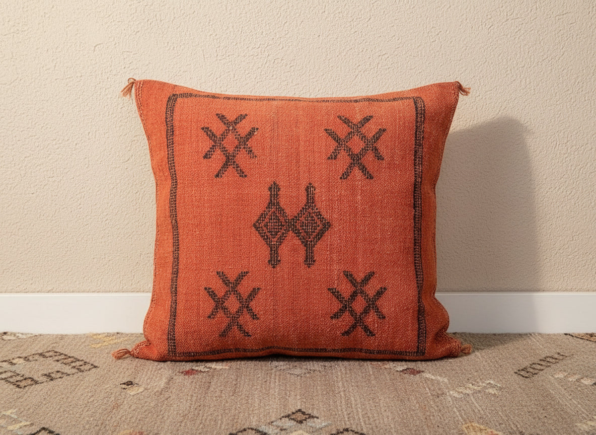 Cactus Zijde Kussensloop Rood