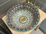 Handgemaakte Marokkaanse Waskom Marrakech 35 cm