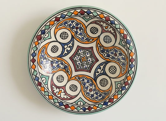 Handgemaakte Marokkaanse Schaal Casablanca 26cm