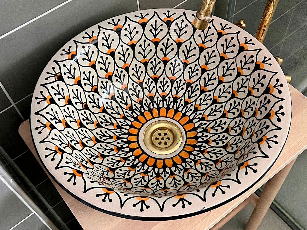 Handgemaakte Marokkaanse Waskom 40cm