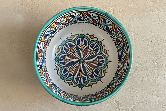 Handgemaakte Marokkaanse Saladeschaal 20cm