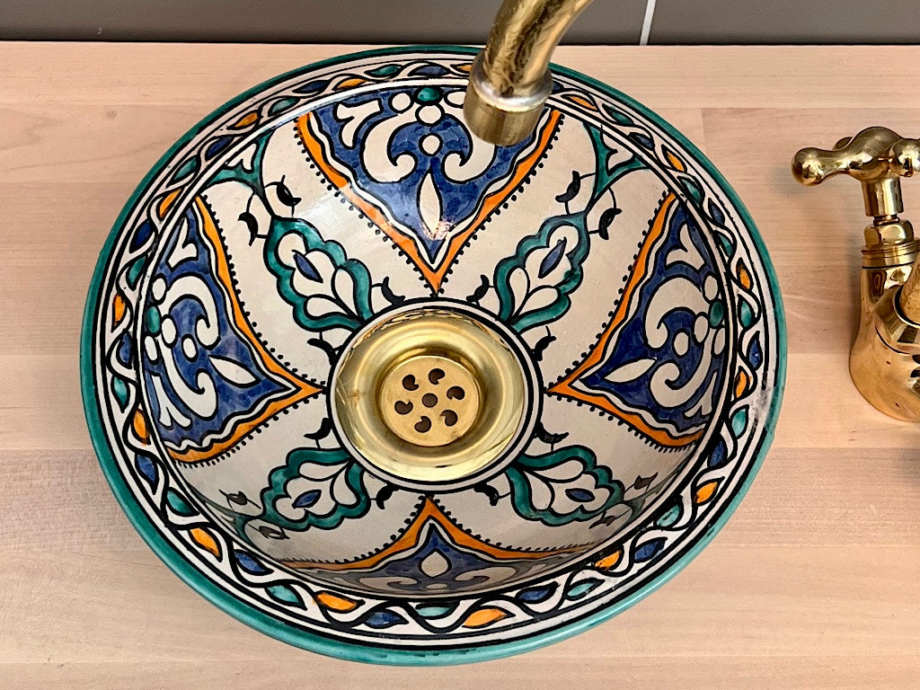 Handgemaakte Marokkaanse Waskom Sahara 25 cm