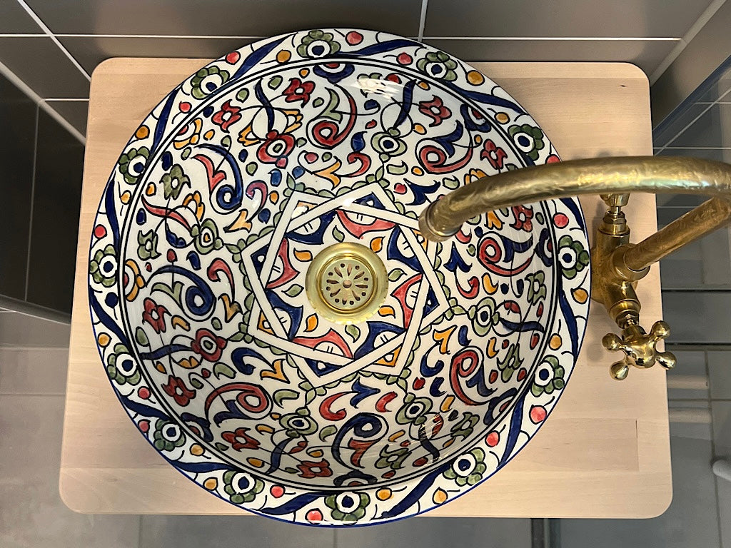 Handgemaakte Marokkaanse Waskom Alcázar - 34,5 cm