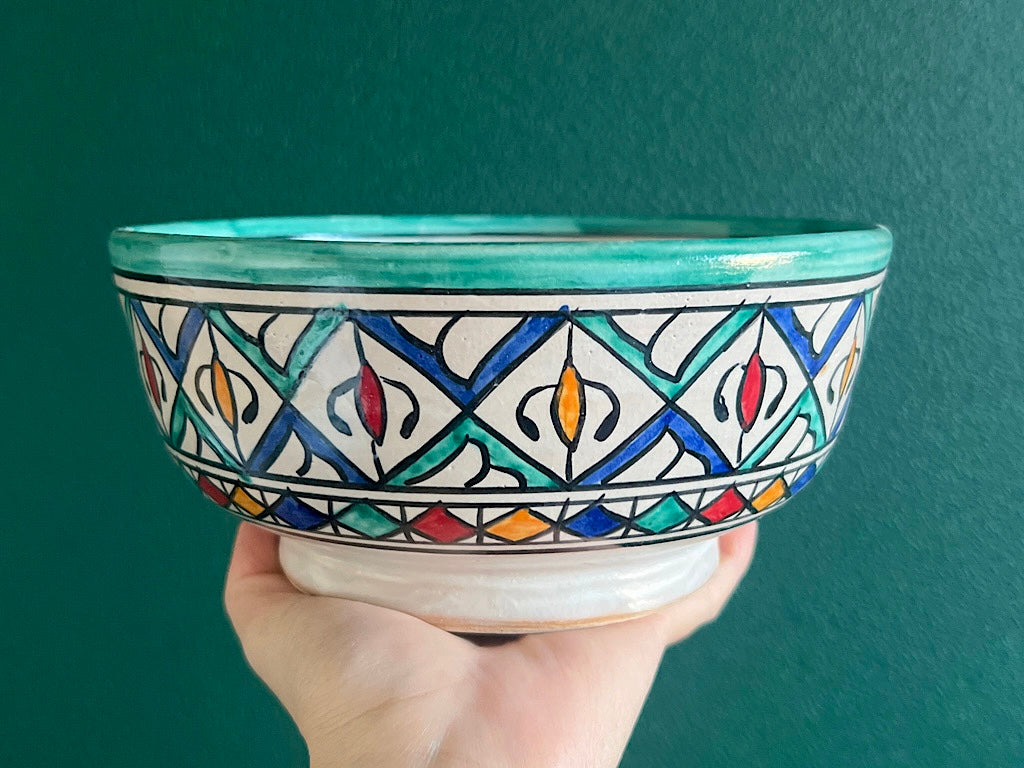 Handgemaakte Marokkaanse Saladeschaal 20cm