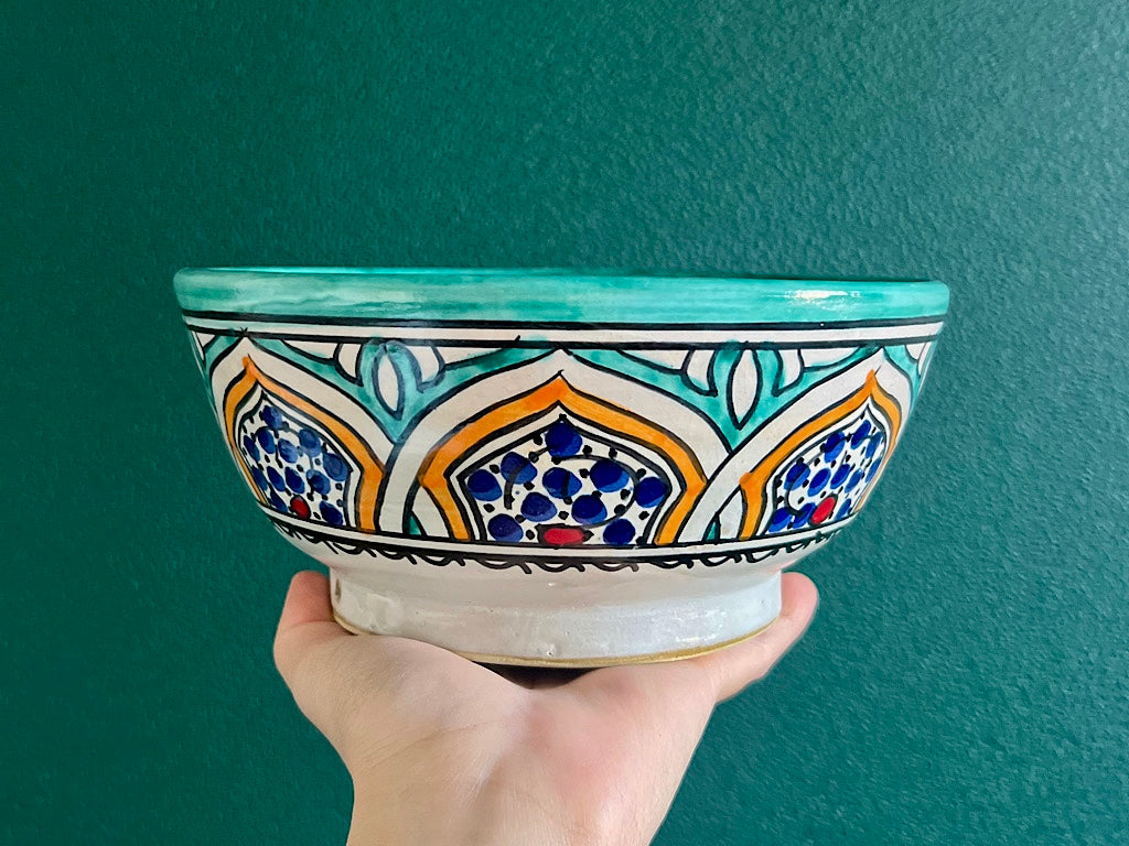 Handgemaakte Marokkaanse Saladeschaal 20cm