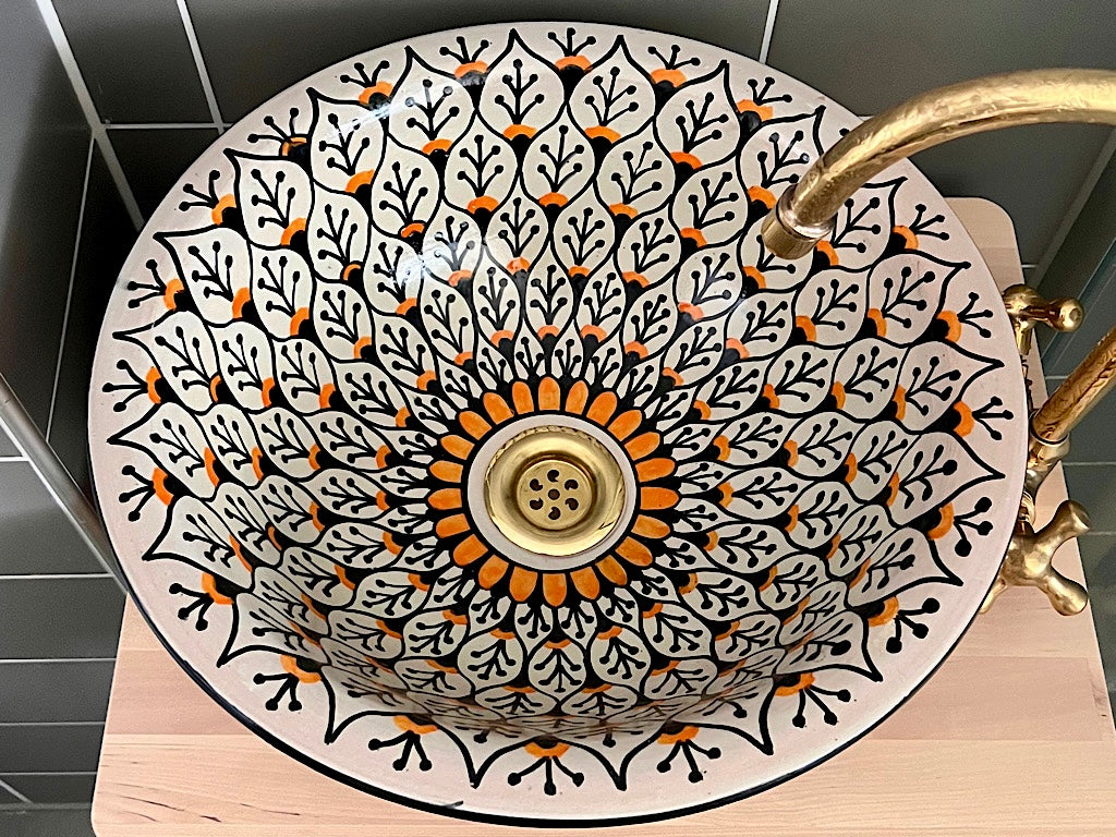 Handgemaakte Marokkaanse Waskom 40cm