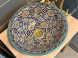 Handgemaakte Marokkaanse Waskom Sevilla 35 cm