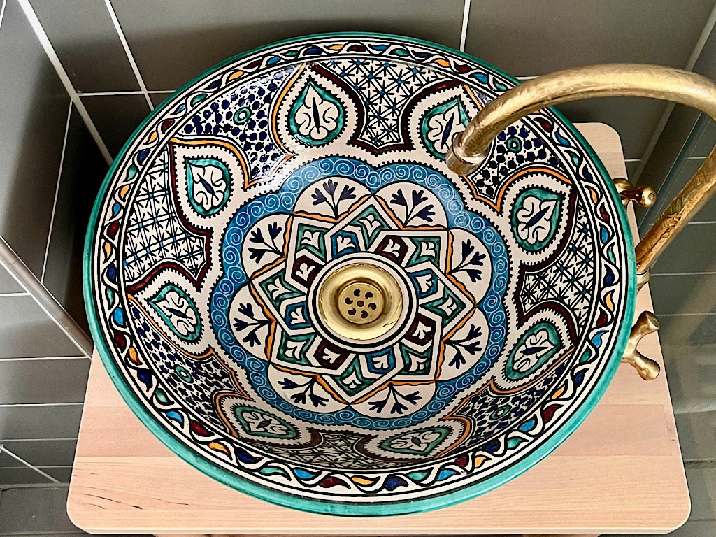 Handgemaakte Marokkaanse Waskom 40 cm