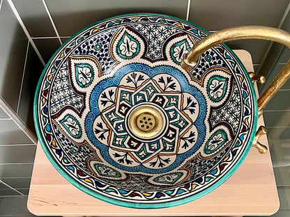 Handgemaakte Marokkaanse Waskom 40 cm