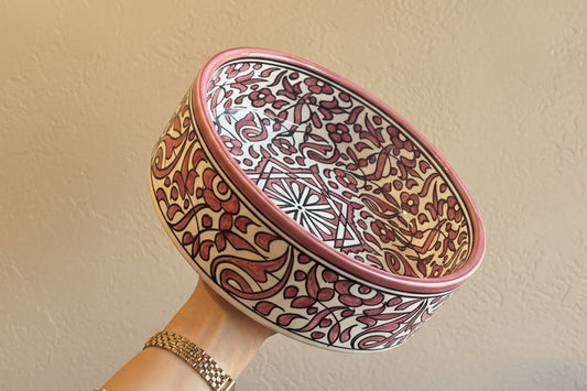Handgemaakte Marokkaanse Saladeschaal 24cm