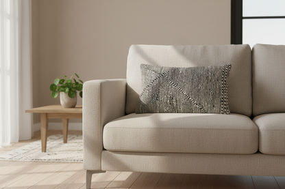 Zanfi Kussensloop Berbers Zwart / Wit