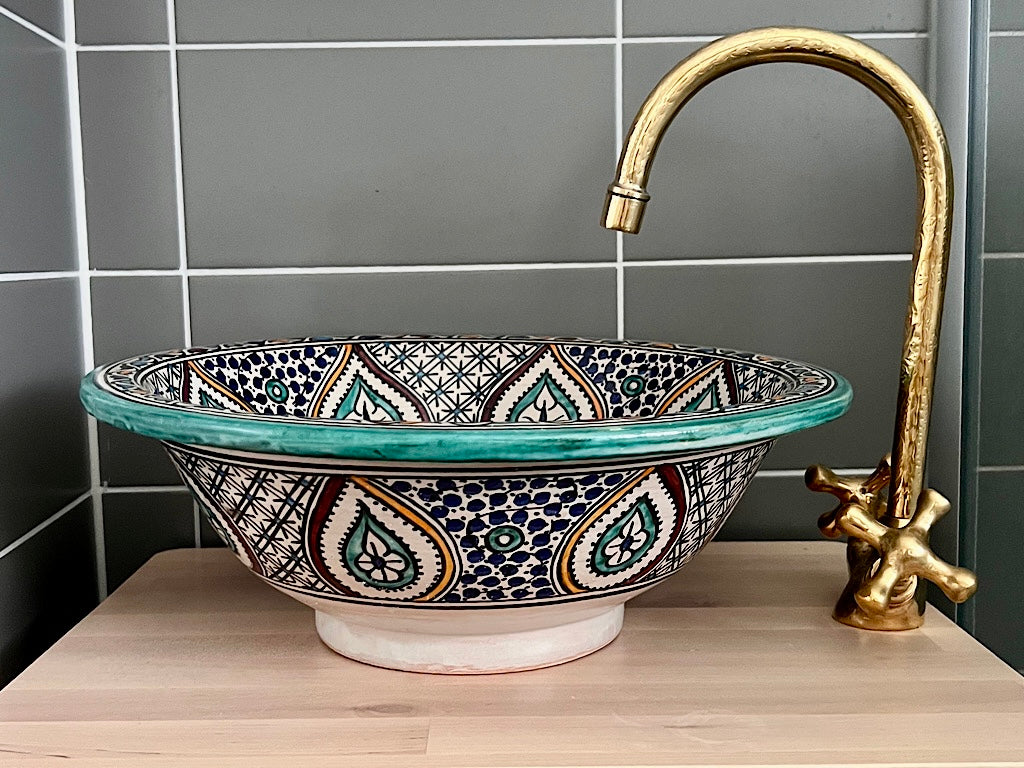 Handgemaakte Marokkaanse Waskom 40 cm