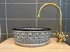 Luxe Marokkaanse Waskom 28 cm Zwart