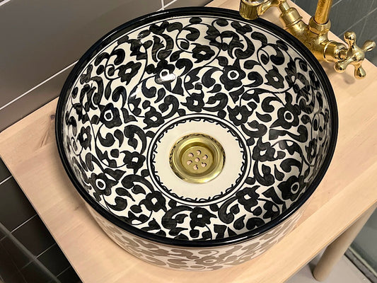 Handgemaakte Marokkaanse Waskom Casablanca - 30cm