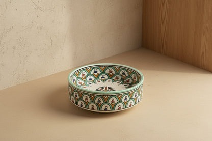 Handgemaakte Marokkaanse Saladeschaal 24cm