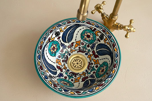 Handgemaakte Marokkaanse Waskom Fez 25 cm