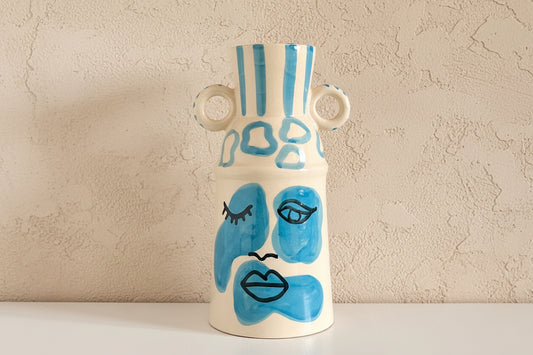 Aardewerken Vaas Blauw