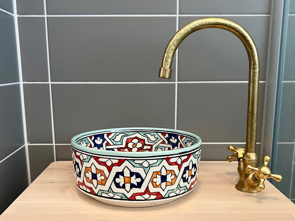Handgemaakte Marokkaanse Waskom Sevilla – 24 cm
