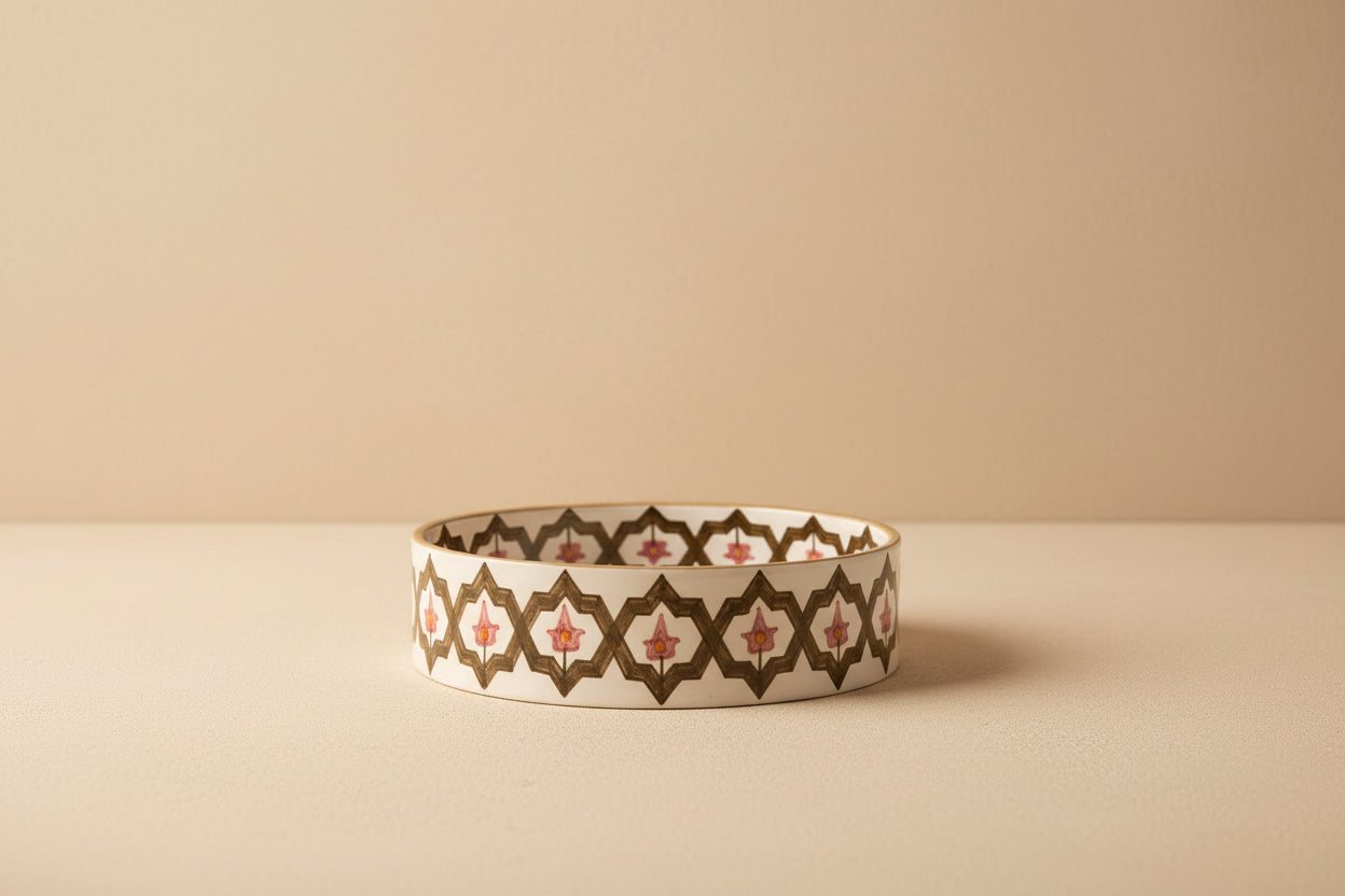 Handgemaakte Marokkaanse Saladeschaal 24cm